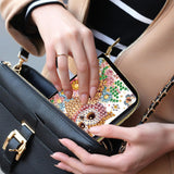 JZHYOAN Diamond Art Card Holder Wallet, DIY Special Pattern Credit Card Holder Zipper Business Small Wallet Coin Purse Keychain for Adults Woman Man Woodpecker JZHYOAN