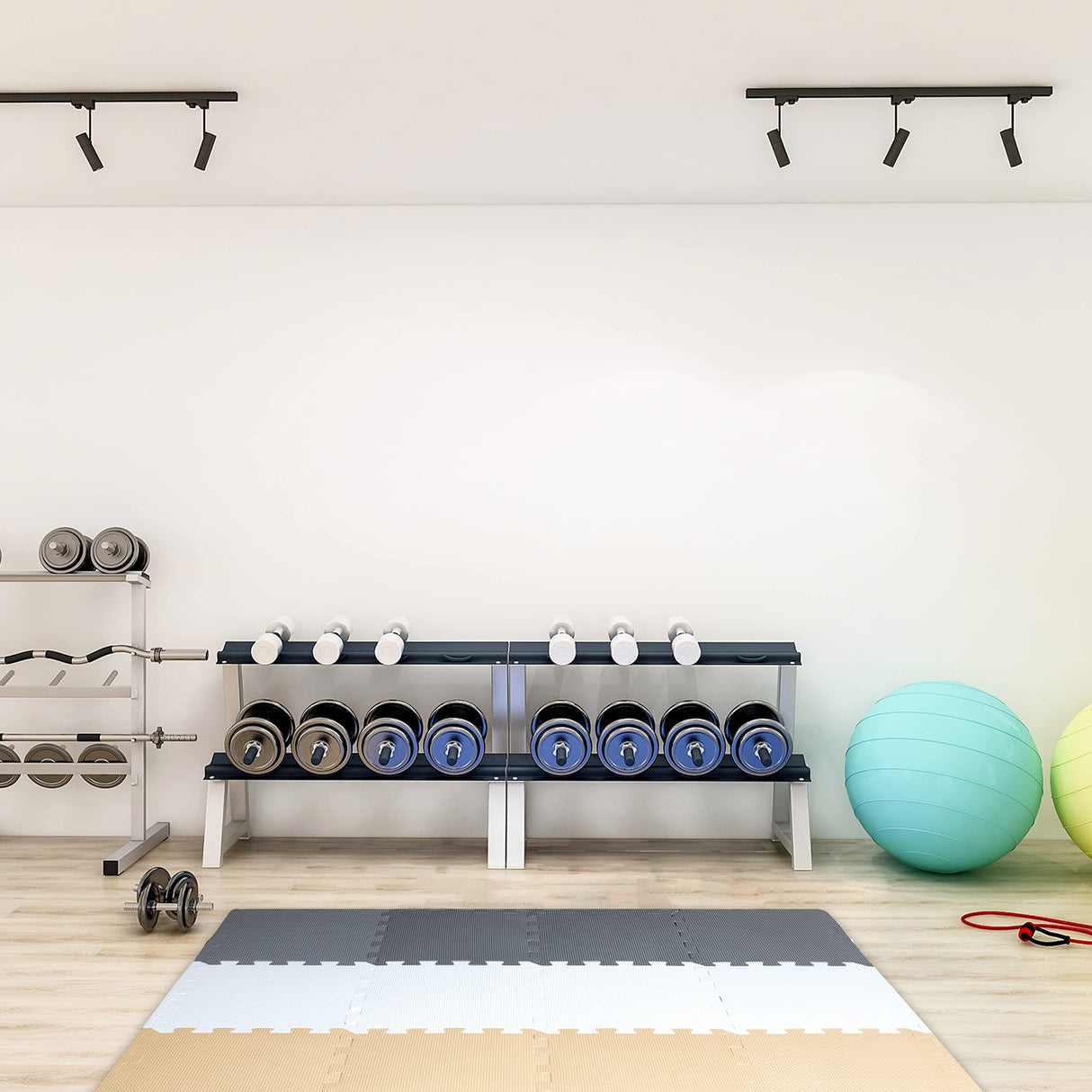 Angels Soft Foam Baby Play Mats Tiles with Borders, 32 pcs Set - Playmat Multi Use, Create & Build A Safe Area Interlocking Jigsaw Puzzle eva Non-Toxic Floor for Toddler Infant Kids Toy Room & Yard Angels