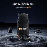 Hikzest Collapsible Wagon Cart Foldable, Utility Grocery Wagon with Wheels, Heavy Duty Lightweight Portable Folding Wagon for Outdoor Garden Sports and Shopping, Black Hikzest