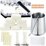 Candle Making Kit for Adults Beginners,Candle Making Supplies Include Soy Wax for Candle Making,Candle Wax Melting Pot,Candle Wicks Stickers,Magic Paper and More-DIY Candle Kit,Full Crafts for Adults Yzoo