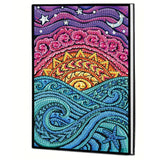 Mandala Diamonds Painting Notebook for Adults, A5 Diamond Art Journal and DIY Sketchbook, Diamond Art Kit Supplies,Gift for Beginners, Craft Lovers, Artists. (Mandala) Formeydemi