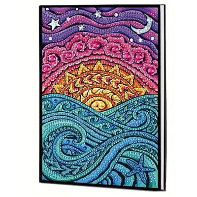 Mandala Diamonds Painting Notebook for Adults, A5 Diamond Art Journal and DIY Sketchbook, Diamond Art Kit Supplies,Gift for Beginners, Craft Lovers, Artists. (Mandala)