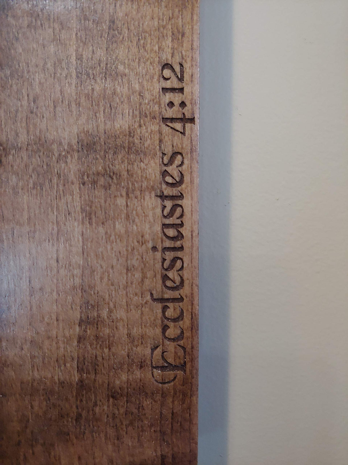 Personalized Laser Engraved Wedding Rope Wood Cross Personal Handcrafted Displays