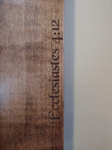 Personalized Laser Engraved Wedding Rope Wood Cross Personal Handcrafted Displays