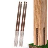 Post Buddy Pack of 4 Easy Fence Post Repair (to fix 2 Broken Wood Posts), Fast and Easy to Install, Highly Effective, Long-Lasting Post Buddy