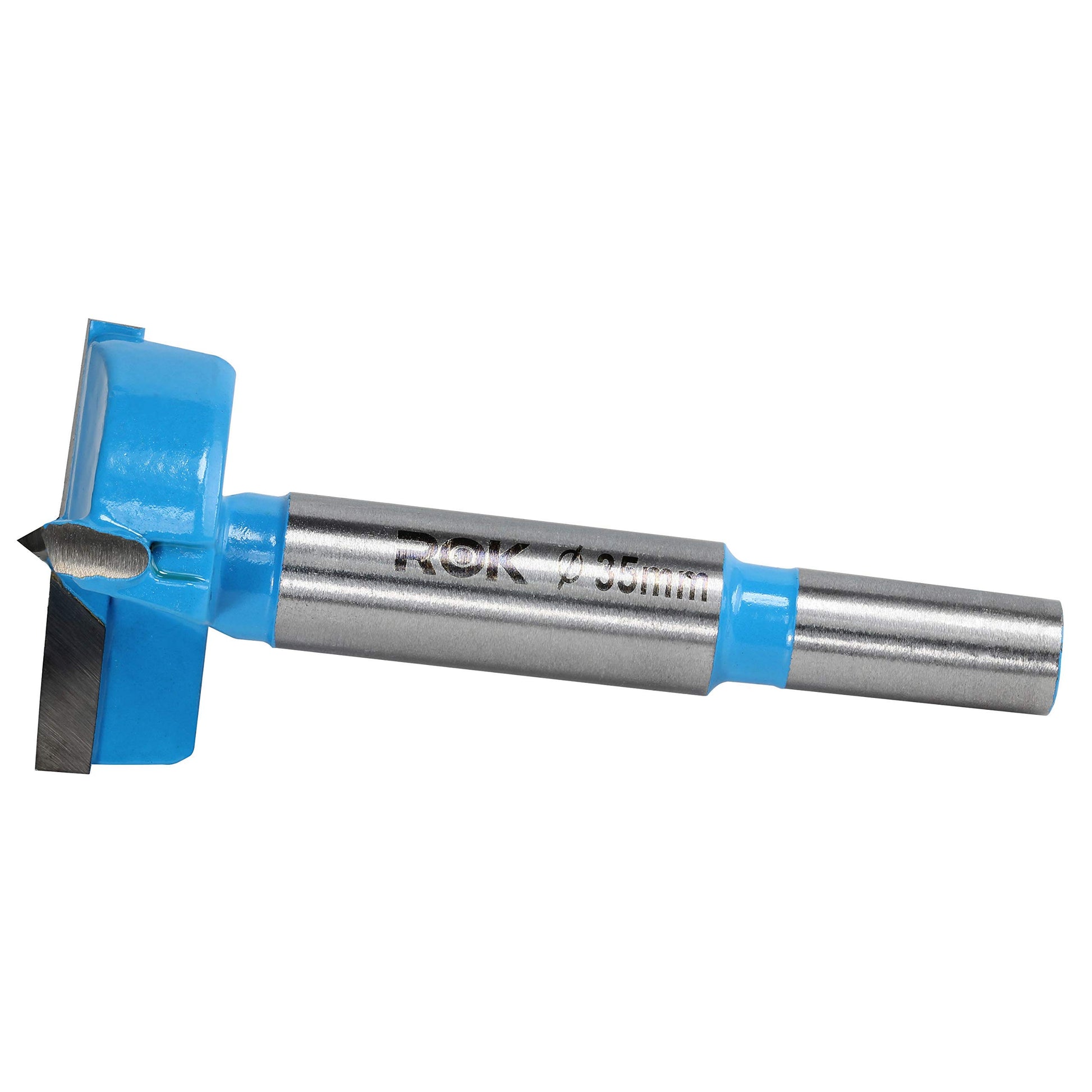 Rok Hardware 35mm Hinge Boring Forstner Drill Bit, Blue ROKBB35BLUE - WoodArtSupply