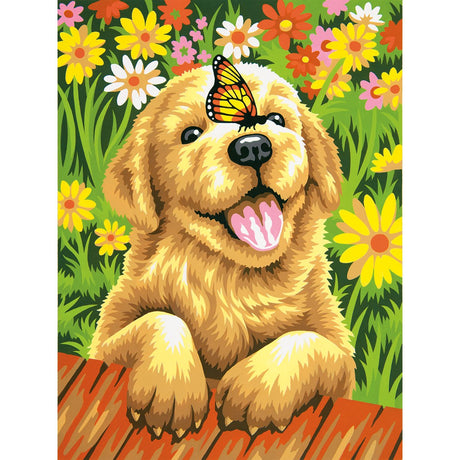 Dimensions Paint by Number 9x12 Puppy, Multicolor Dimensions