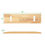 YPCBYNBS Wooden Transfer Board,Made of Heavy-Duty Hardwood for Transferring Disabled Patient,Elderly,Seniors Between Wheelchair,Bed,Commode,or Chair,30" with Two Hand Cutouts YPCBYNBS