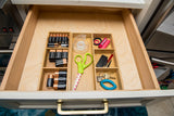 Lipper International 824, Bamboo Wood 4-Compartment Organizer Tray, 11 5/8" x 7 7/8" x 1 3/4" Lipper International