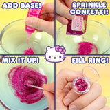 Horizon Group USA Sanrio Hello Kitty and Friends Shimmer Lip Gloss Making Kit, Makes 5 Hello Kitty Glitter Lip Gloss Rings, DIY Hello Kitty Lip Gloss Kit, Great Birthday Gift for Ages 6+ Horizon Group USA