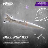 Estes 7000 Bull Pup 12D Rocket-Building Kit, Advanced Flying-Rocket-Model Kit for Ages 10+ Estes