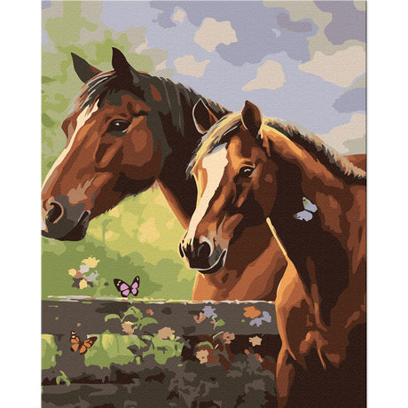 TOCARE Horse Paint by Number Kit for Adults Canvas, Easy Paint by Numbers Kit for Adults Beginner Horses, Acrylic Adult Paint by Number Kits Animals 16x20inch TOCARE