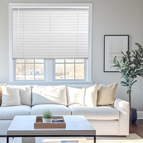 CHICOLOGY Blinds for Windows, Mini Blinds, Window Blinds, Door Blinds, Blinds & Shades, Camper Blinds, Horizontal Window Blinds, White (Commercial Grade), 26" W x 72" H CHICOLOGY