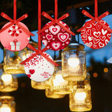 Sublimation Ceramic Ornaments 2.75 Inch Round White Ceramic Christmas Ornaments DIY Blank Hanging Ornaments Ceramic Personalized Tree Ornaments with Red Satin Ribbon (10 Pieces) Patelai