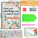 Ctosree 4 Pack A5 Bible Diamond Painting Notebook Christian Diamond Art Notebook, God is Within Her She Will Not Fall Inspirational Quotes Journal Leather Sketchbook with Tools for Gift Ctosree