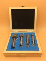 MT1 Wood Lathe Live Center Drive Spur Cup 4pcs Set with 2Pcs Extra Replacement Tips with Good Quality Wooden Box Almhs