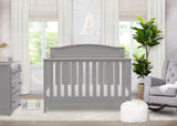 Delta Children Emery 4-in-1 Convertible Baby Crib, Pack of 1, Grey Delta Children