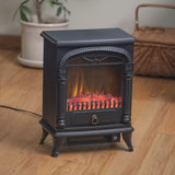 Comfort Zone Electric Fireplace Space Heater, Traditional Warm Stove Style, Realistic 3D Flame Effect, Adjustable Thermostat, & Overheat Protection, Ideal for Home, Bedroom, & Office, 1,500W, CZFP4 Comfort Zone