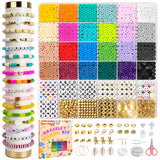JQEEYGV 5500pcs Clay Beads Bracelet Making Kit 24 Colors Friendship Bracelet kit with Letter Beads DIY Arts and Crafts for Jewelry Set Beginners Gifts for Girls Ages 6-12 JQEEYGV