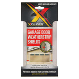 Xcluder Stainless Steel Garage Door Rodent Shield; 2 Door Kit with 8-inch Door Strips (Pack of 4); Keep Rats and Mice Out; Suitable for Residential and Commercial Use (162942) Xcluder