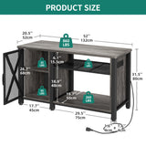 YITAHOME Heavy Duty 55-75 Gallon Aquarium Stand with Power Outlets, Cabinet for Fish Tank Accessories Storage - Metal Fish Tank Stand Suitable for Fish Tank, Turtle Tank, 880LBS Capacity, Grey YITAHOME