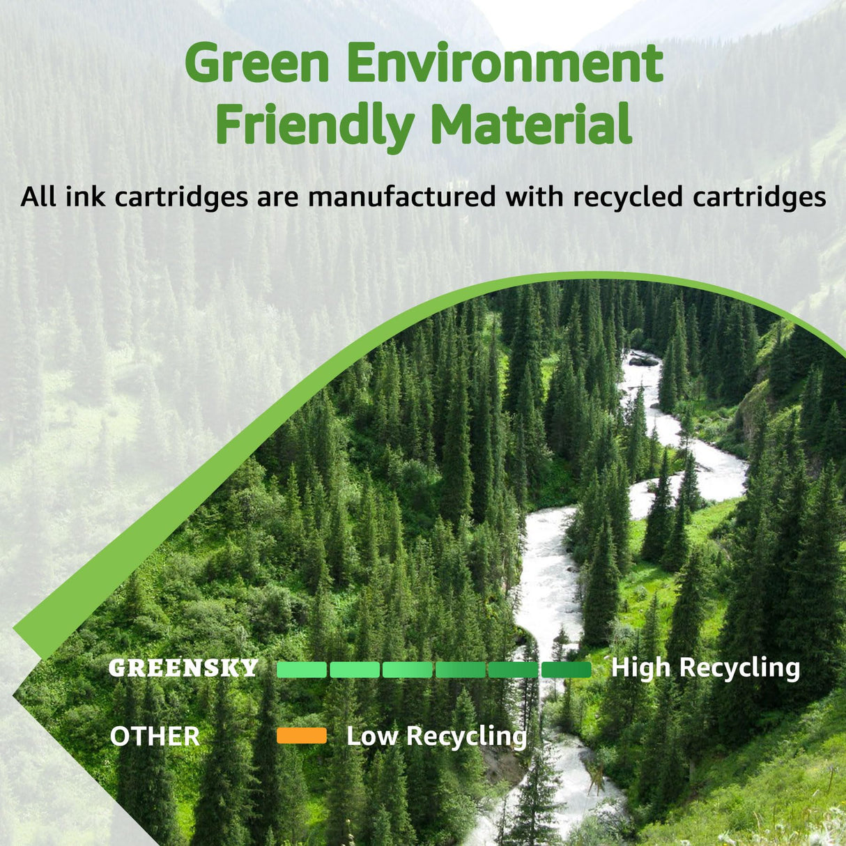 952xl Ink Cartridges Combo Pack Latest Upgrade Replacement for HP 952 XL Ink Cartridge for HP Officejet Pro 7740 8720 8710 8210 8715 8740 8702 8730 8725 Printers (4 Packs, Black Cyan Yellow Magenta) GREENSKY