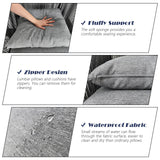 Home Care Wholesale 7 Pieces Patio Dining Set for 6 - All Weather Outdoor Dining Sets, All in One Outdoor Table and Chairs, Wicker Outdoor Patio Furniture Sets with Cushions and Pillows, Grey Home Care Wholesale