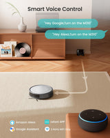 Lefant M310 Robot Vacuum Cleaner,4500Pa Strong Suction, Slim Design, Quiet, PreciSense Obstacle Avoidance, WiFi/App/Voice Control, 160-Min Runtime, Self-Charging, for Pet Hair and Hard Floors, Gray Lefant