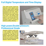 ZJBFXY88 24x32 Large Format Manual Heat Press Machine, Single Platen, Double Pressure Rods, 110V, 4500W (No Plug) (Grey, 24 x 32'' (60 x 80cm)) ZJBFXY88