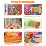 CEOVR Christmas Tree Diamond Art Kits for Adults, Christmas Diamond Painting Dots 5D DIY Full Drill Gem Art, Adult Crafts Kits Arts and Crafts, Wall Decor for Home Office 12x16in CEOVR