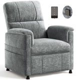 Amada Power Recliner Chair, Chenille Electric Reclining Chair for Adults for Small Spaces with Remote & Side Pockets, Thick Seat Cushion for Living Room & Bedroom, Home Theater, RV AMADA HOMEFURNISHING