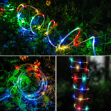 Bebrant LED Rope Lights Battery Operated String Lights-40Ft 120 LEDs 8 Modes Outdoor Waterproof Fairy Lights Dimmable/Timer with Remote for Camping Party Garden Holiday Decoration Bebrant