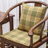 BK&MF Thicken Chinese Style Seat Cushions with backrest,Traditional Sponge Sofa Red Wooden Armchair Chair Cushion Seat Pad for Home Decor,C,40x40x3cm(16x16x1inch) BK&MF