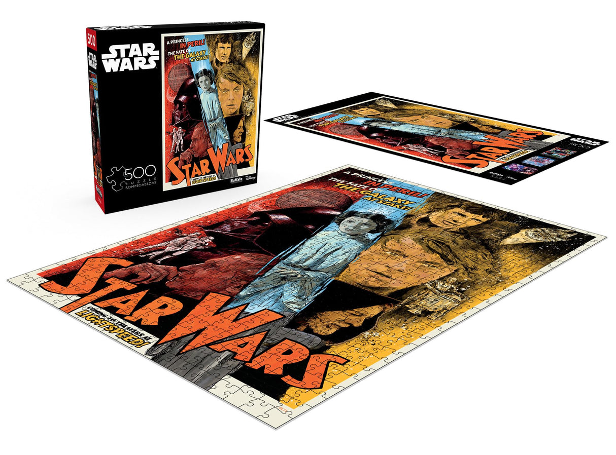 Buffalo Games - Star Wars - The Fate of The Galaxy at Stake! - 500 Piece Jigsaw Puzzle for Adults -Challenging Puzzle Perfect for Game Nights - Finished Size is 21.25 x 15.00 Buffalo Games