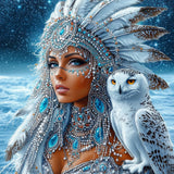 NEWENMO Fairy Diamonds Painting Kits for Adults Beginner DIY 5D Owl Diamond Art Paint with Round Diamonds, Full Drill Gem Art Diamonds Painting for Craft Home Wall Decor 12x12 in NEWENMO