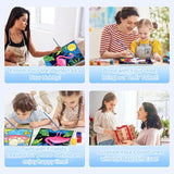 cviokrdu 3 Pack Framed Paint by Numbers Kit for Kids Ages 8-12, Animal Paint by Number for Beginners, DIY Easy Alpaca Flamingo Acrylic Oil Painting Kits on Canvas for Home Wall Decor (8x12 inch) cviokrdu