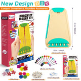Arts and Crafts for Kids Ages 8-12,Friendship Bracelet Making Kit for Girl,Kids Jewelry Making Kit with 28 Pre-Cut Threads,Christmas Birthday Gifts for Ages 6 7 8 9 10 11 12 Year Old Cyan Maynacs