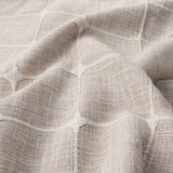 River Dream Farmhouse Linen Textured Shower Curtain with Snap-in Liner Set, No Hooks Needed, with Tassels for Rustic Bathroom Decor,with Window,with Magnets,Linen,71Wx74H River Dream