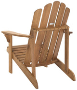 Safavieh PAT7027A Outdoor Collection Topher Teak Adirondack Chair, Natural Safavieh