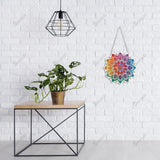 SOURMO Hanging Diamond Art Painting Pendant Mandala Pattern, DIY Double Sided Acrylic Diamonds Painting Board Kit for Adults (Mandala-1) SOURMO