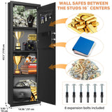 43.3" Tall Fireproof Wall Safes Between the Studs 16" Centers, Electronic Hidden Safe with Removable Shelf, Fireproof in Wall Safe for Money Jewelry Passport GUVELI