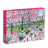 Galison Michael Storrings Cherry Blossoms 1000 Piece Puzzle from Galison - Beautifully Illustrated Jigsaw Puzzle of Cherry Blossom Season in D.C, 27" x 20", Fun & Challenging, Unique Gift Idea Galison