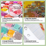 Sea Turtle Diamond Painting Kits for Adults, Sea Turtle Diamond Art Kits for Adults, DIY 5D Diamond Painting Kits for Beginners Home Wall Decor Gift Mandun