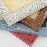 puthiac 8x10 Rustic Picture Frames, Farmhouse Distressed Wood Frame, Vintage Gallery Wall Photo Collage, Shatterproof Acrylic, Wall & Tabletop, Vertical/Horizontal, Vintage Art Prints, Set of 4 puthiac