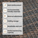 Asifom 79'' Long Reclining Chaise Lounge Set (Set of 2), Outdoor Wicker Reclining Lounge Chair Patio Rattan Double Chaise Lounge Lawn Sunbathing Chairs Beach Pool Backrest Recliners (Set of 2) Asifom