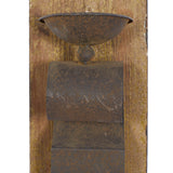 Deco 79 Rustic Chinese Fir Wood Wall Sconce, 6 x 19, Brown, 2 Count Deco 79