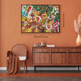 Funny Food Camping Picnic Puzzles for Adults 1000 Pieces, Summer Dog Baseball Jigsaw Puzzles, Animal Colorful Pizza Candy Fruit Puzzle Larkipuzz