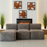 Warmaxx Rustic Teak Wood Wall Decor 17''x17 Farmhouse Live Edge Wall Art Decoration for Home Living Room Bedroom Office Handcrafted Square Wooden Flower Design Wall Décor Warmaxx