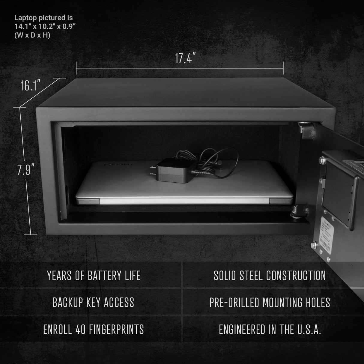 Verifi Smart Safe S5800 Biometric Safe with FBI Certified Fingerprint Sensor Verifi Smart.Safe.