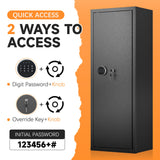 Bonusall 10-12 Gun Safe, Gun Cabinets for Rifles and Shotguns, Quick Access Gun Safes for Rifles with Digital Keypad,Adjustable Shelves & Handgun Pockets Bonusall